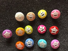 Load image into Gallery viewer, Smiling stars shank buttons
